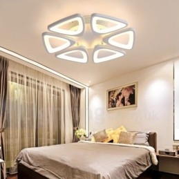 6 Ljus Modern Samtida Integrerad Flush Mount Light