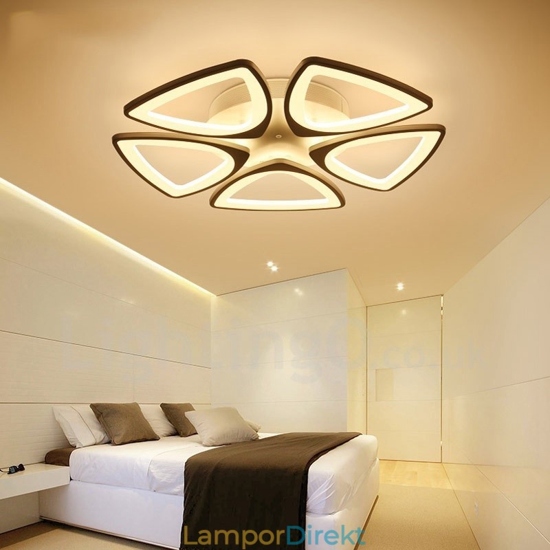 5 Ljus Modern Samtida Integrerad Flush Mount Light
