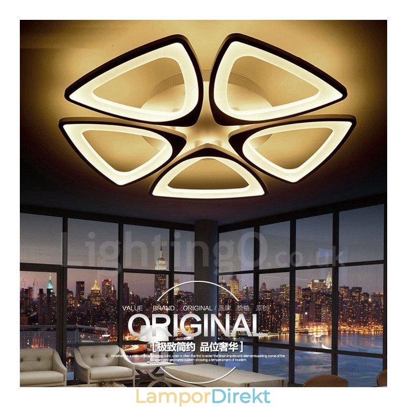 5 Ljus Modern Samtida Integrerad Flush Mount Light