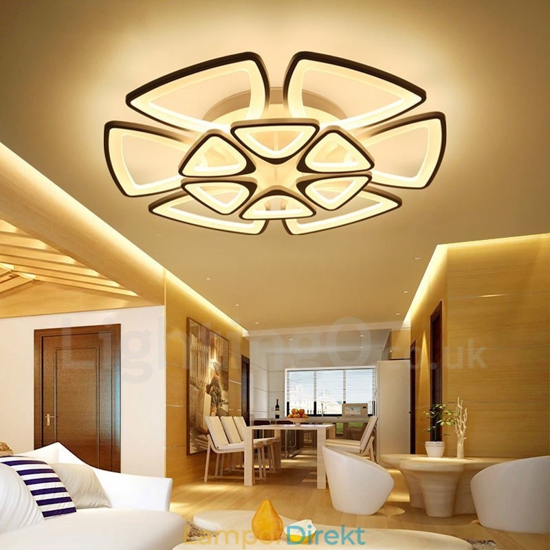 12 Ljus Modern Samtida Integrerad Flush Mount Light