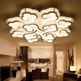 12 Ljus Modern Samtida Integrerad Flush Mount Light