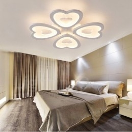 4 Ljus Modern Samtida Integrerad Flush Mount Light