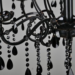 Ljuskrona Kristall Modern Contemporary Crystal 10 Lättmetall