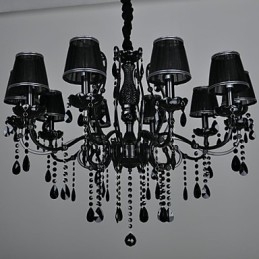 Ljuskrona Kristall Modern Contemporary Crystal 10 Lättmetall