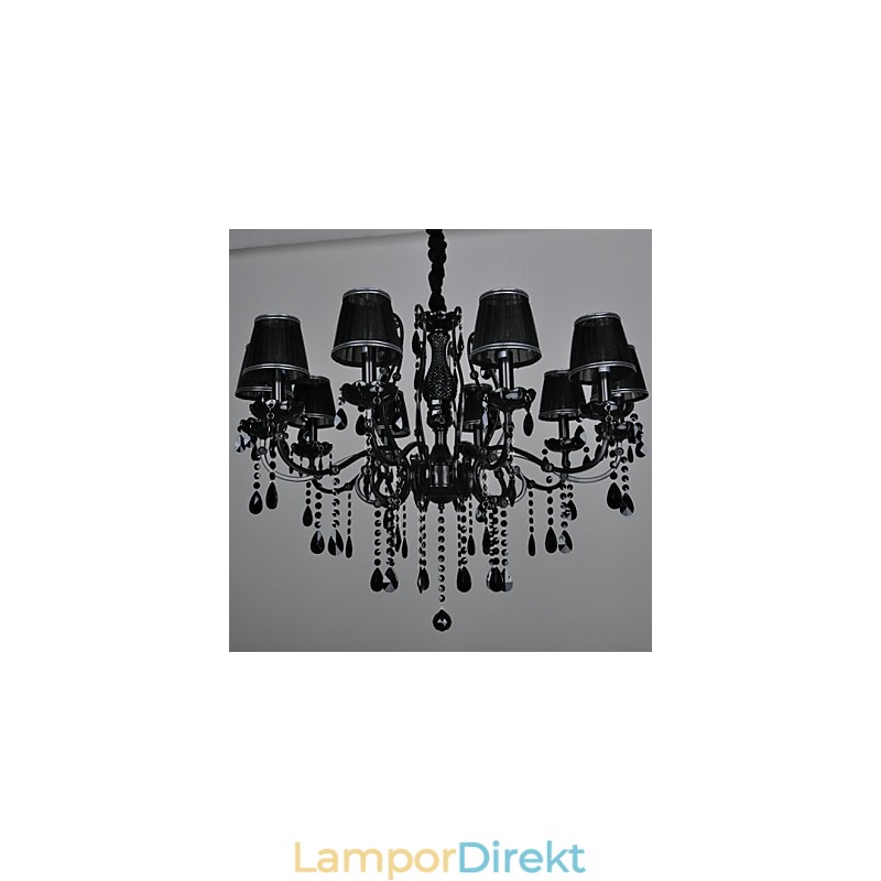 Ljuskrona Kristall Modern Contemporary Crystal 10 Lättmetall