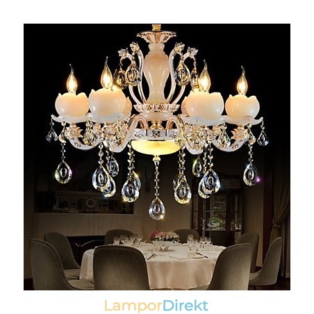 Lyx Europeisk Stil Zinklegering Jade Kristallhänge