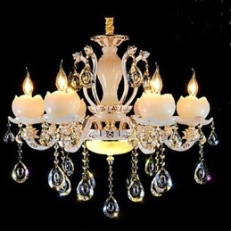 Lyx Europeisk Stil Zinklegering Jade Kristallhänge