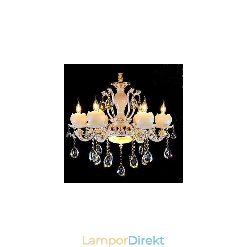 Lyx Europeisk Stil Zinklegering Jade Kristallhänge