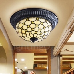 Medelhavsstil Integrerad Flush Mount Light