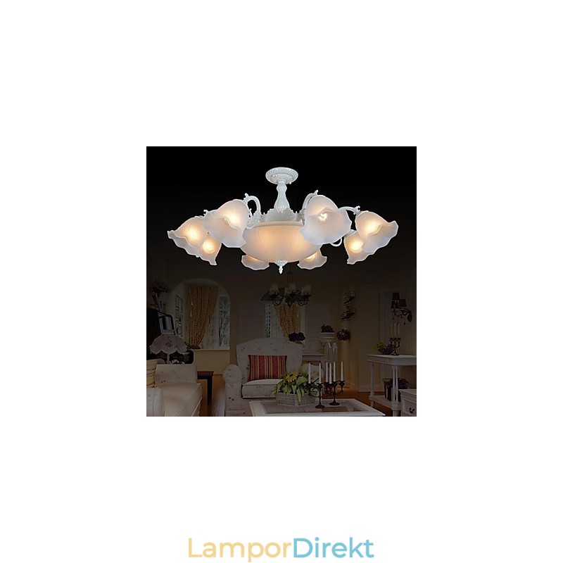 Flush Mount White European Retro Classic
