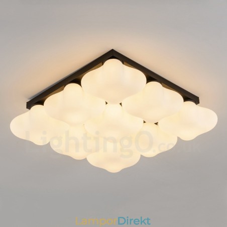 9 Light Rustic Lodge Integrerad Flush Mount Light 9 Light Rustic Lodge Integrerad Flush Mount Light