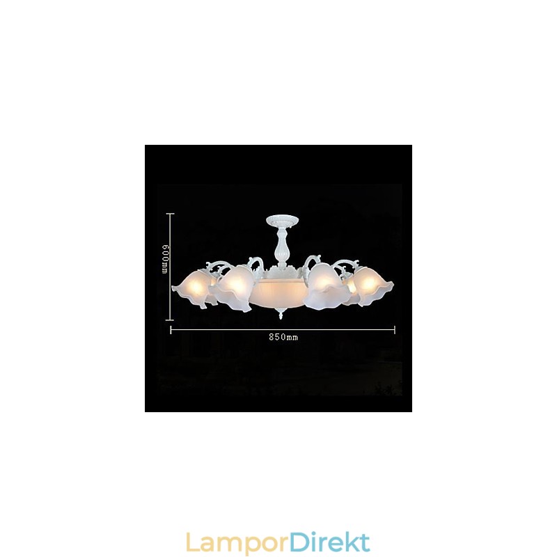 Flush Mount White European Retro Classic