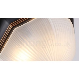 Rustik Lodge Integrerad Flush Mount Light