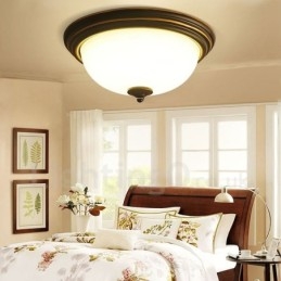 Rustik Lodge Integrerad Flush Mount Light