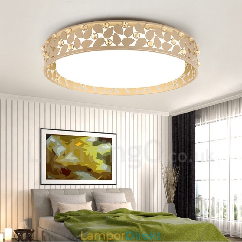 Modern Och Modern Integrerad Metalllampa För Infälld Montering