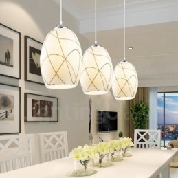3 Ljus Modern Samtida Integrerad Metall Taklampa
