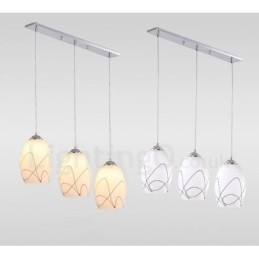 3 Ljus Modern Samtida Integrerad Metall Taklampa