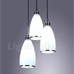 3 Ljus Modern Samtida Integrerad Metall Taklampa