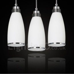 3 Ljus Modern Samtida Integrerad Metall Taklampa