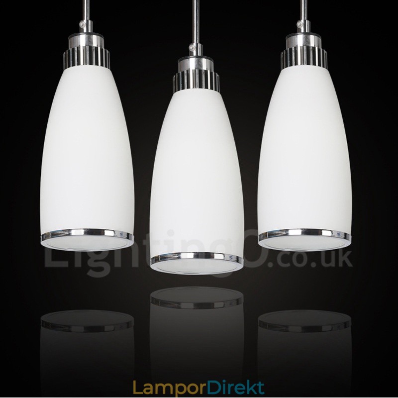 3 Ljus Modern Samtida Integrerad Metall Taklampa