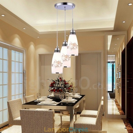 3 Ljus Modern Samtida Integrerad Metall Taklampa