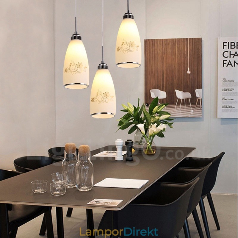 3 Ljus Modern Samtida Integrerad Metall Taklampa