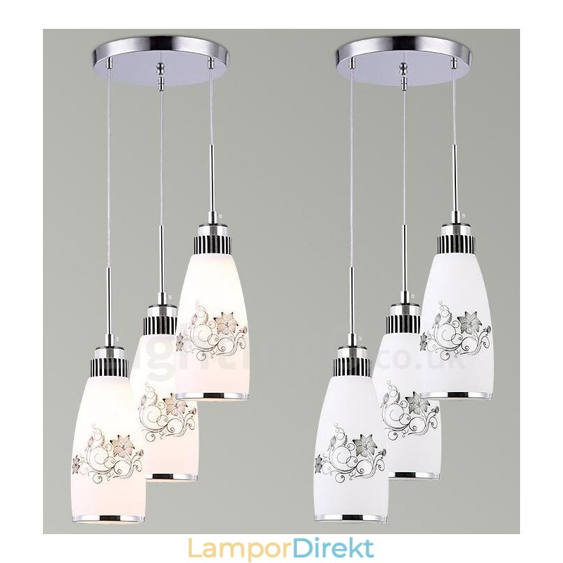 3 Ljus Modern Samtida Integrerad Metall Taklampa