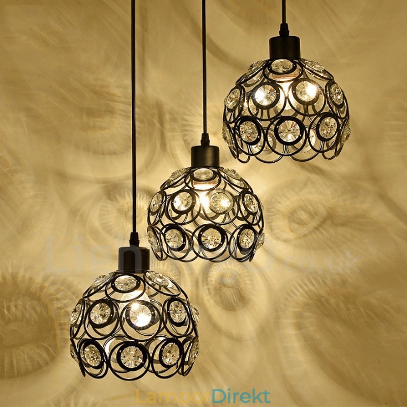 3 Ljus Rustic Lodge Integrated Pendel Light