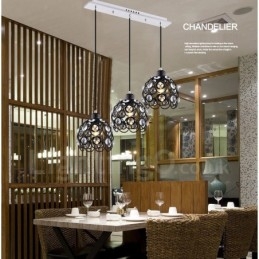 3 Ljus Rustic Lodge Integrated Pendel Light