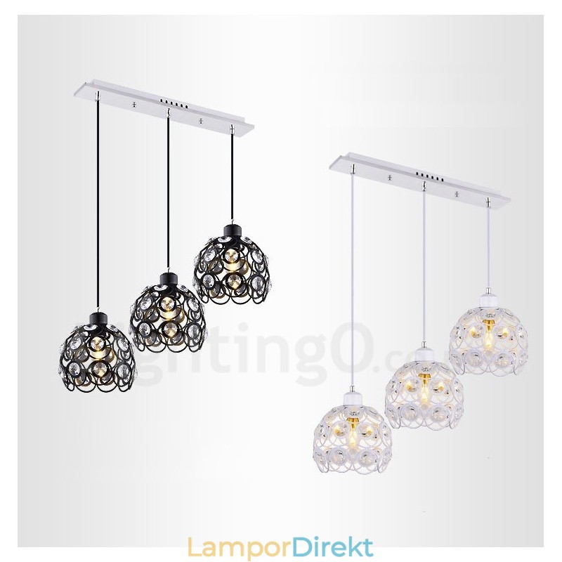 3 Ljus Rustic Lodge Integrated Pendel Light