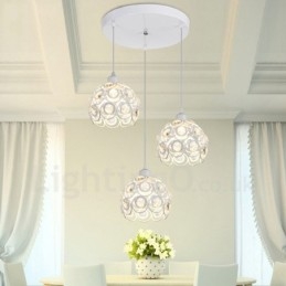 3 Ljus Rustic Lodge Integrated Pendel Light