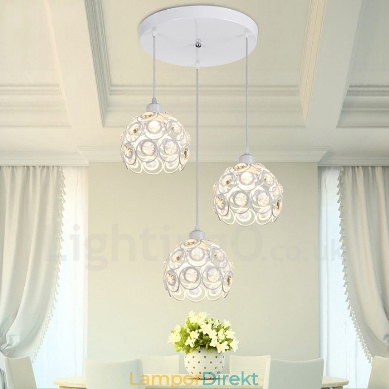 3 Ljus Rustic Lodge Integrated Pendel Light