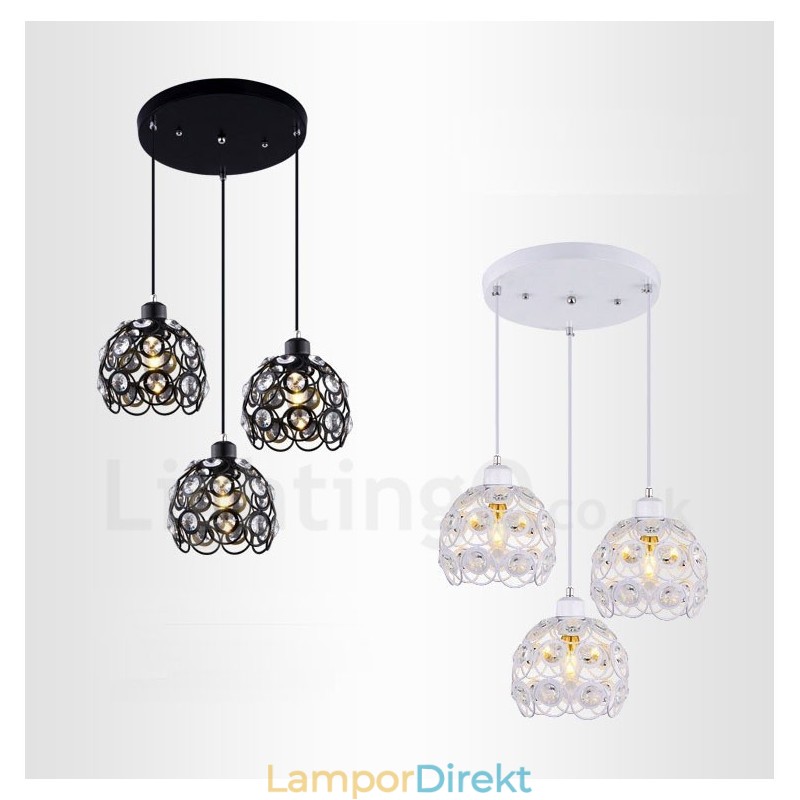 3 Ljus Rustic Lodge Integrated Pendel Light