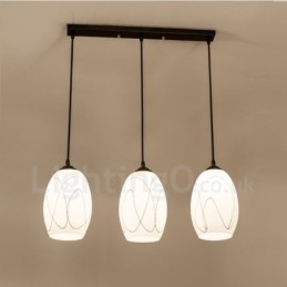 3 Ljus Rustic Lodge Integrerad Metall Taklampa
