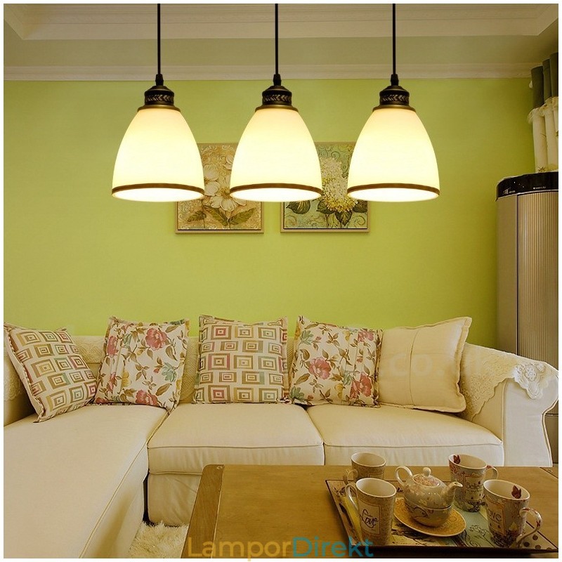 3 Ljus Rustic Lodge Integrerad Metall Taklampa
