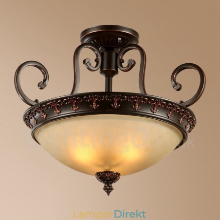 Single Light Rustic Lodge Integrated Metal Flush Mount Light Single Light Rustic Lodge Integrated Metal Flush Mount Light