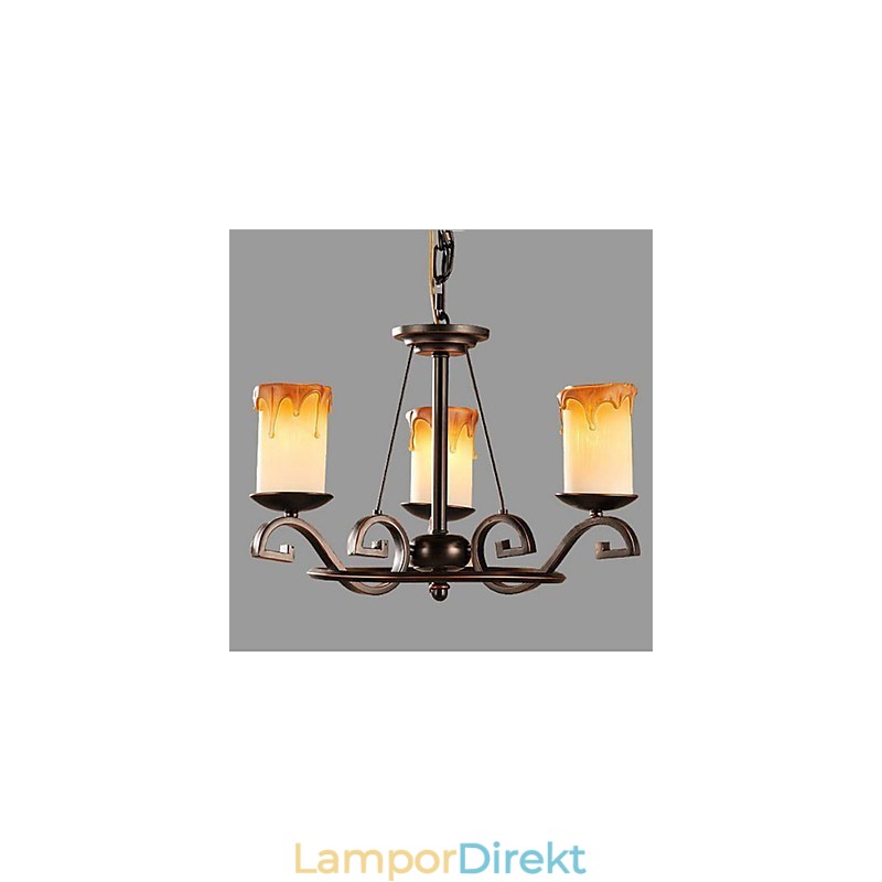 Studera Den Antika Ljuslampan Iron Chandelier