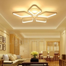 5 Ljus Modern Samtida Integrerad Metall Flush Mount Light