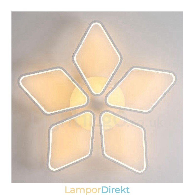 5 Ljus Modern Samtida Integrerad Metall Flush Mount Light