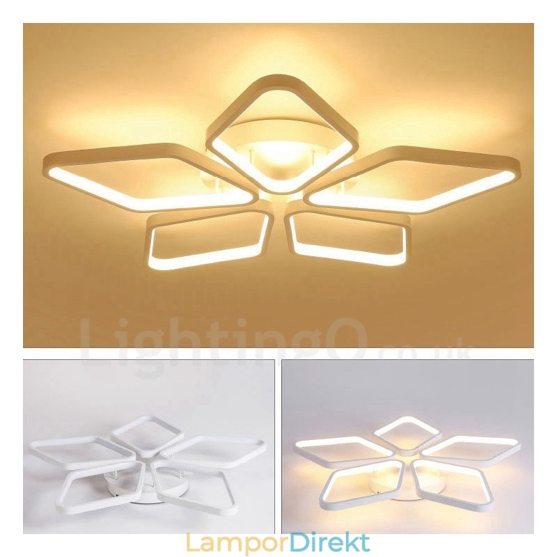 5 Ljus Modern Samtida Integrerad Metall Flush Mount Light