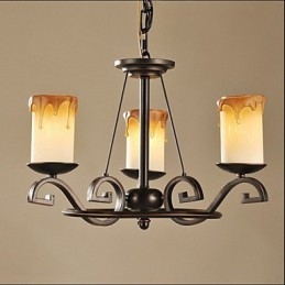 Studera Den Antika Ljuslampan Iron Chandelier