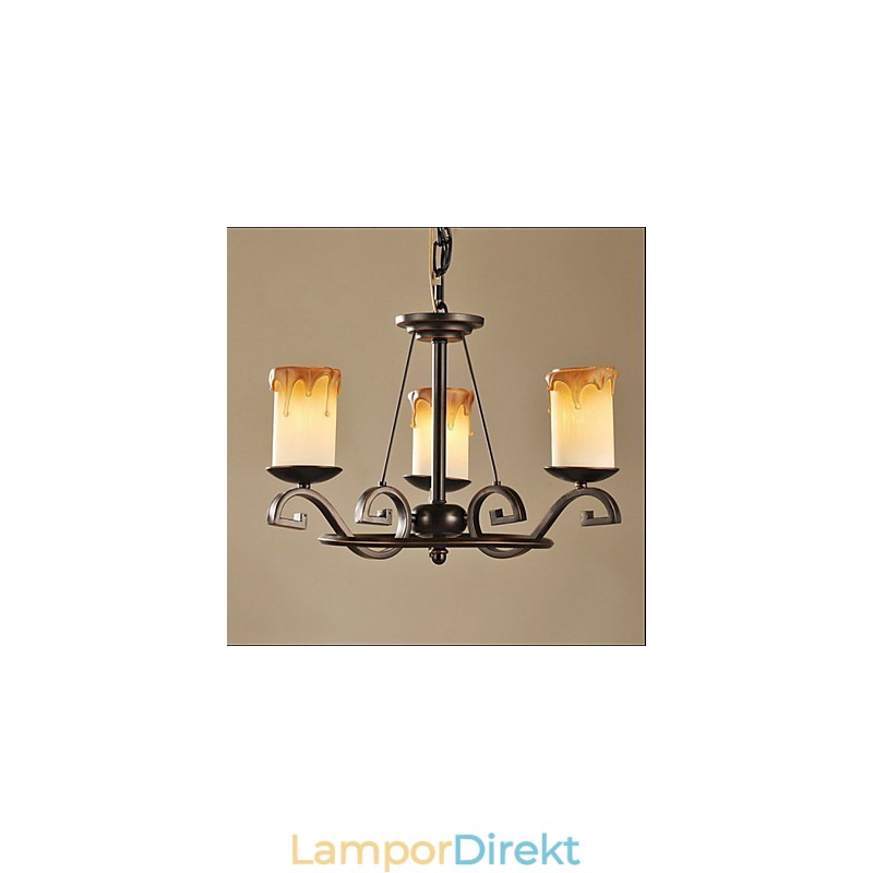 Studera Den Antika Ljuslampan Iron Chandelier
