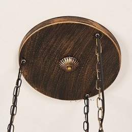 Rustik Lodge Vintage Retro Mini Style Metall Taklampa