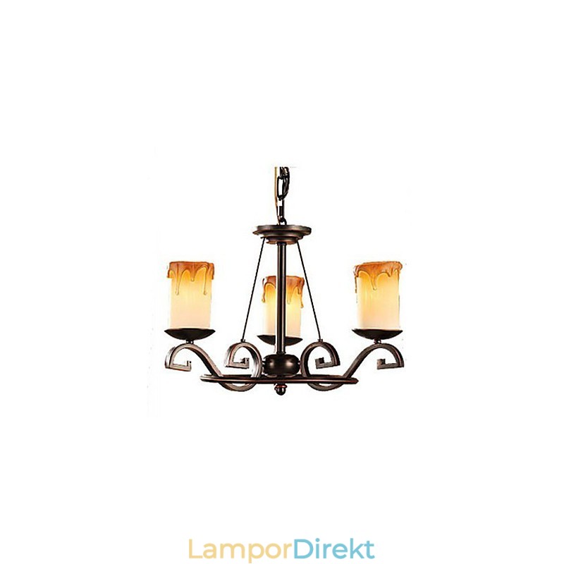 Studera Den Antika Ljuslampan Iron Chandelier