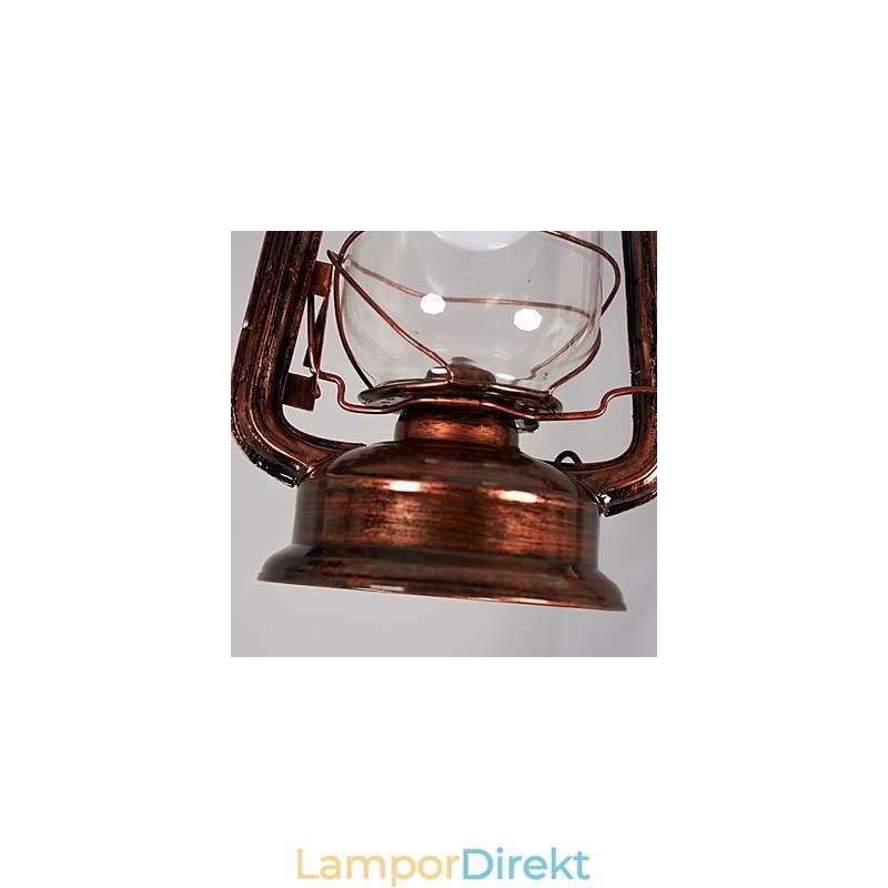 Rustik Lodge Vintage Retro Mini Style Metall Taklampa
