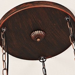 Rustik Lodge Vintage Retro Mini Style Metall Taklampa