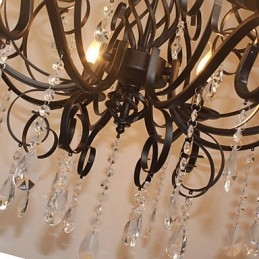 8 Chef För Europeisk Stil Kristalllampa Metall Ljuskrona Belysning