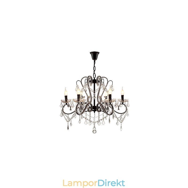 6 Ljus Kristallkrona Modern Samtida Traditionell Klassisk Rustik Lodge Vintage Retro