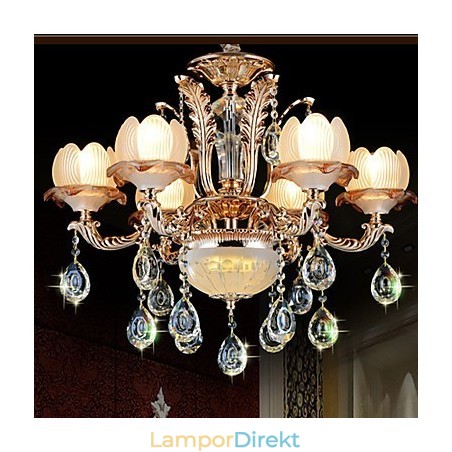 Europeisk Stil Crystal Pendel Enkel Legering Stil Retro Belysning Europeisk Stil Crystal Pendel Enkel Legering Stil Retro Belysning