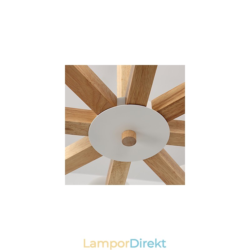Ljuskrona Med 8 Lampor Modernt Samtida Traditionell Klassisk Vintage Country Wood Funktion För Trä